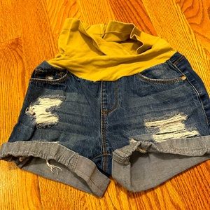 Size small maternity shorts-Indigo Poppy Brand